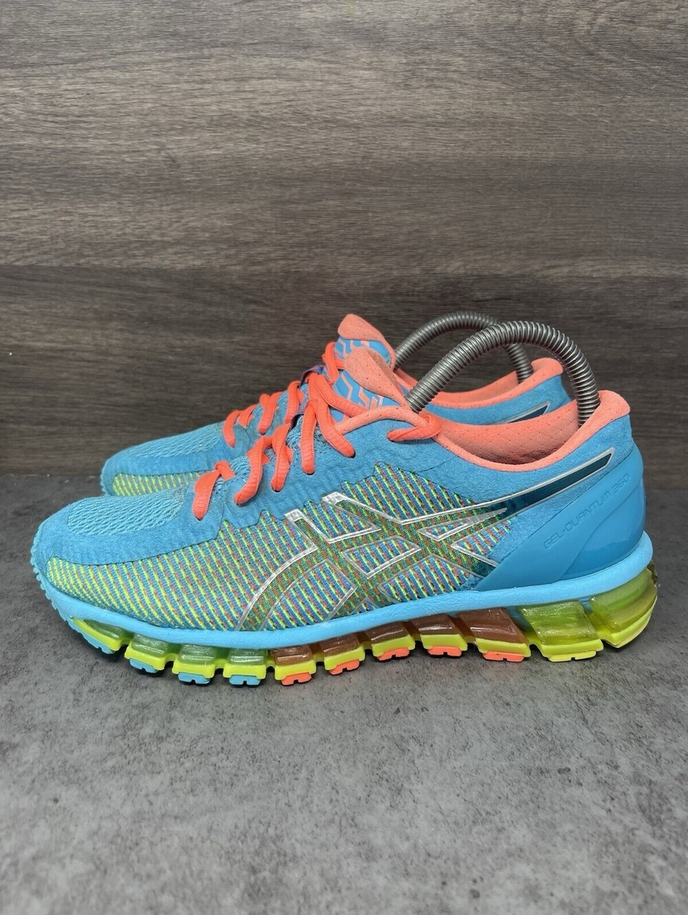 ASICS Gel Quantum 360 Womens Size 7.5 Blue Coral Running Shoes T6G6N